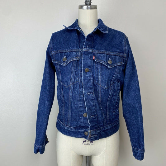 1980s Levi’s Denim Jacket, Youth Size 16, Adult Size XS, Blue Jean Trucker Type 3
