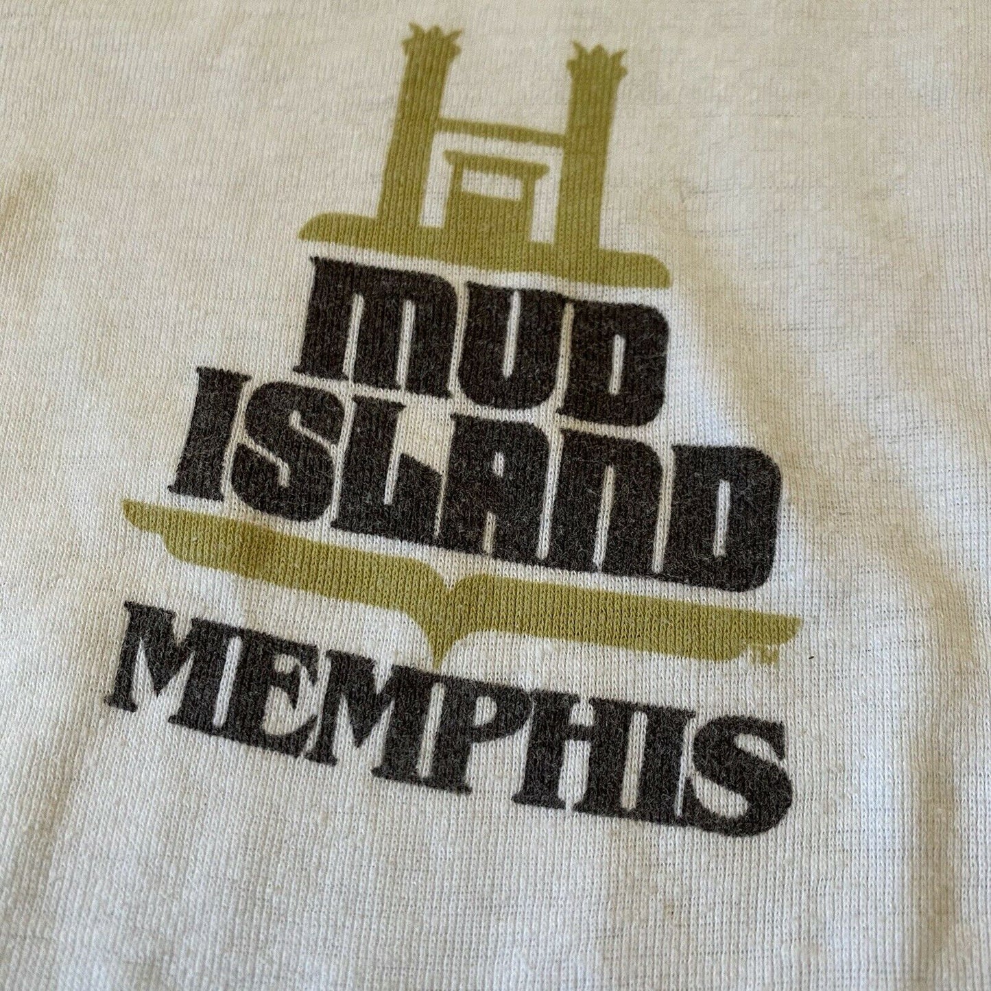 1980s Mud Island Memphis Baby T-Shirt, Size 18-24m, Kids Rainbow Stitch