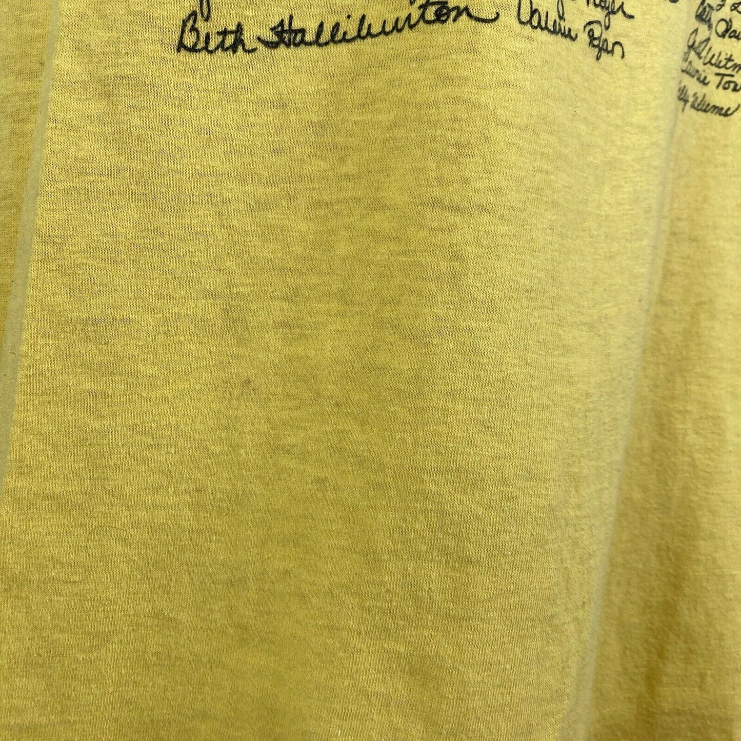 1980s Hutchison School T-Shirt, K Studio Size M/L, Class Of 1982, Memphis TN, High School Senior Signature Tee