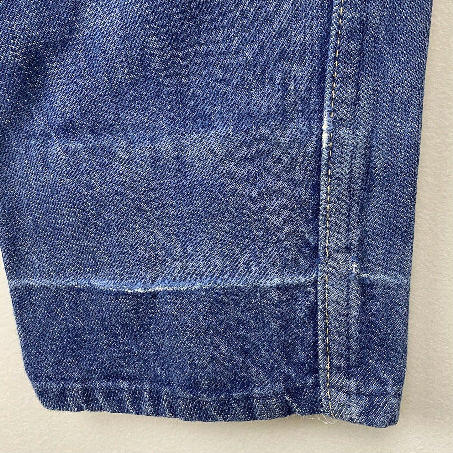 1950s Foremost Selvage Denim Blue Jeans, 26x27.5, JC Penney, Old Mend