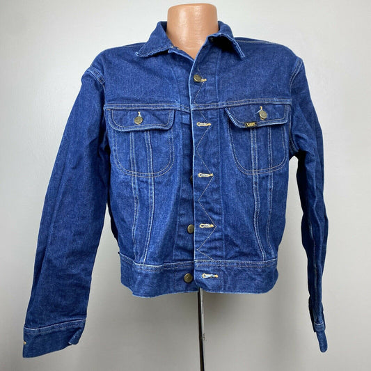 1970s Lee Denim Jacket, Size M/L, Blue Jean Trucker