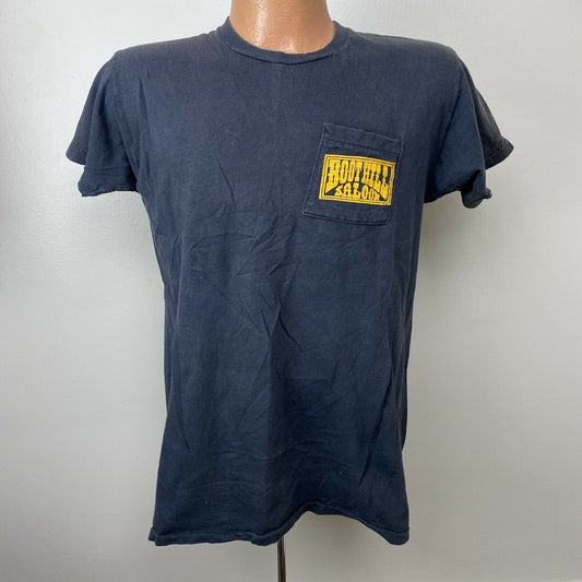 1970s Boothill Saloon Pocket T-Shirt, Size S/M, Daytona Beach Biker Bar, Fruit of the Loom