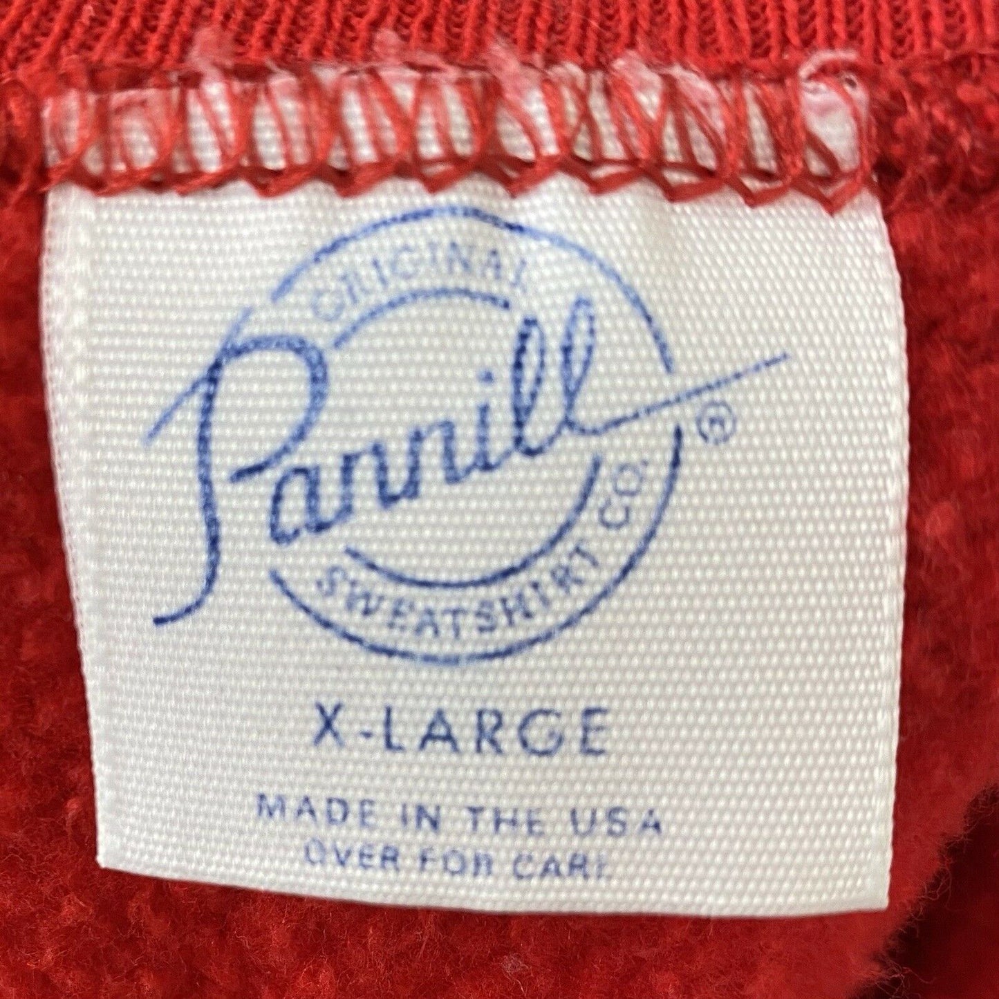 1980s Red Sweatshirt, Pannill Size M/L, Raglan Crewneck Pullover