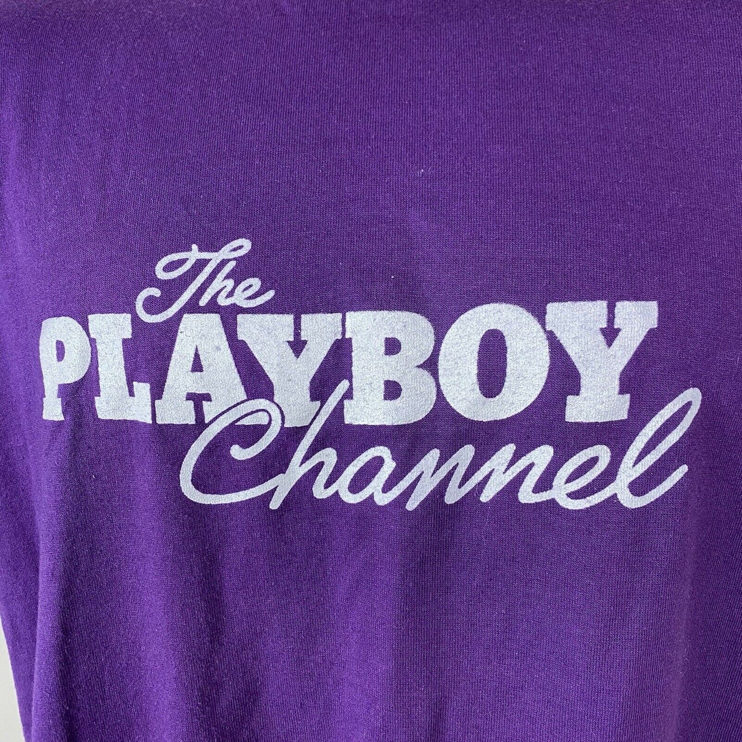 1980s The Playboy Channel T-Shirt, Sportswear Size M/L, 80s Playboy Magazine, Playboy Bunny, Adult TV