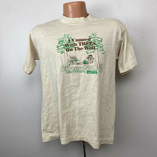 1980s Wolf River Canoe T-Shirt, Tee Jays Size M, 1986, Tennessee