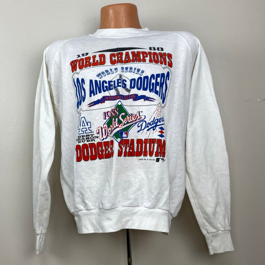 1980s Los Angeles Dodgers Sweatshirt, 1988 MLB World Series, Garan Size Large