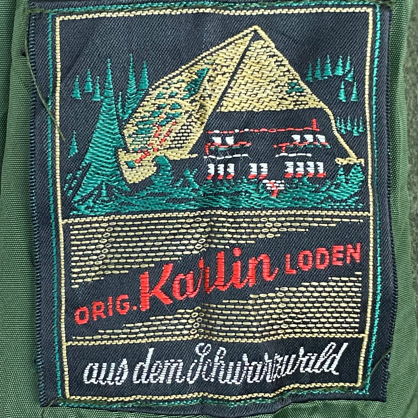 1960s Austrian Loden Wool Green Cape, Size 36, Karlin aus den Schurarzwald, Europe Style Reifri