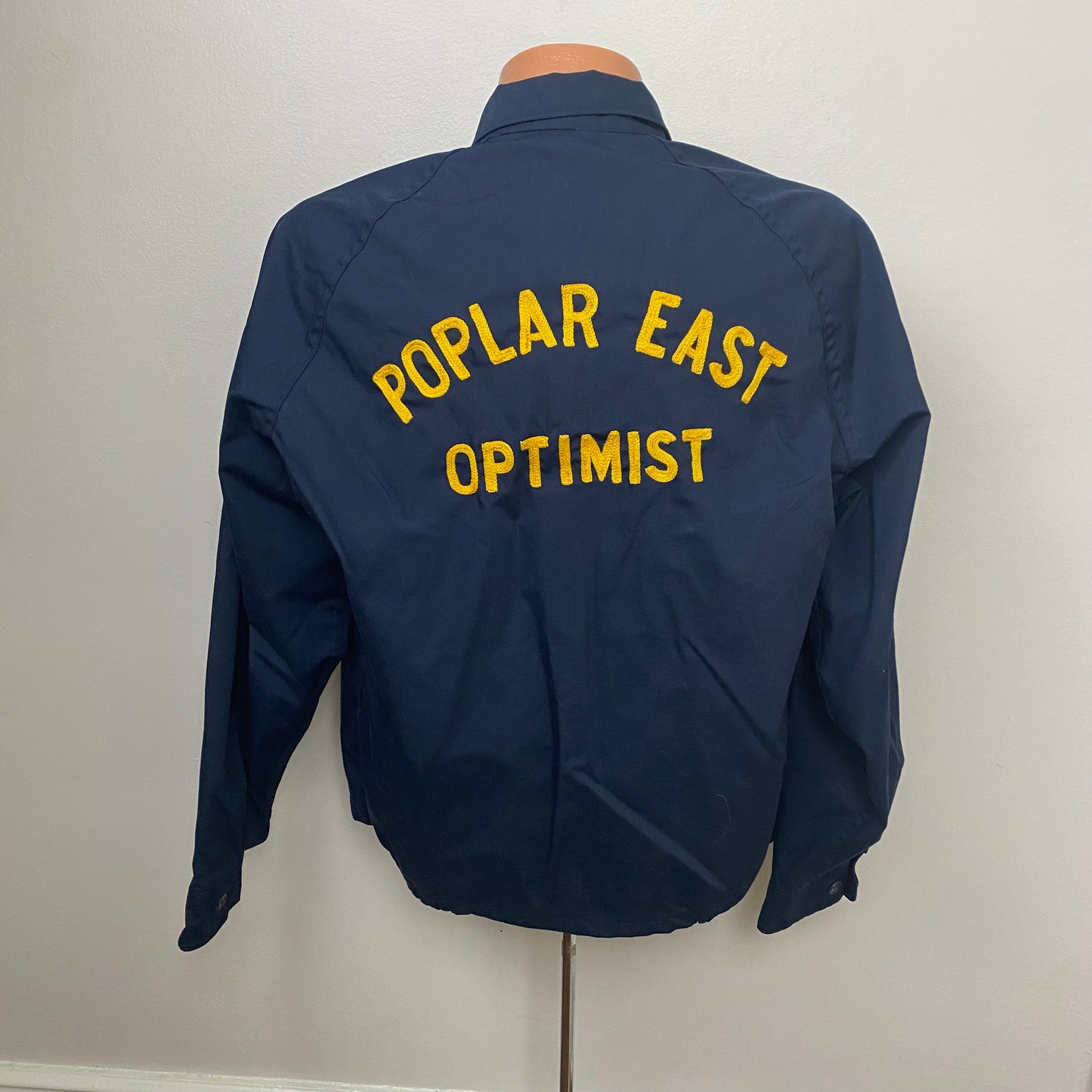 1960s/70s Poplar East Optimist International Club Jacket, Size Medium, Chain Stitched