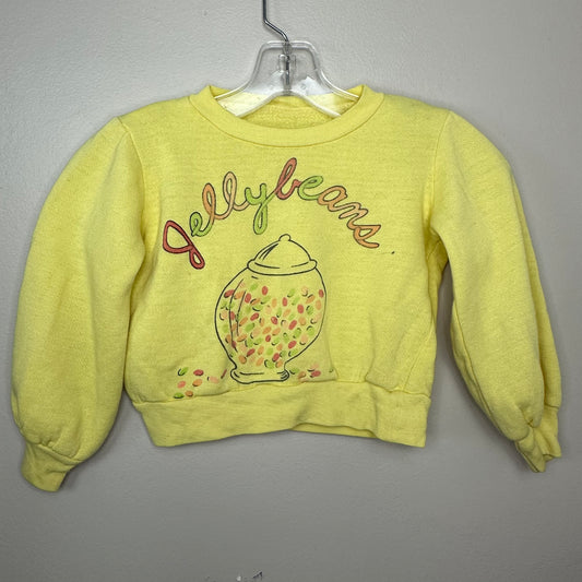 1980s Jellybeans Cropped Sweatshirt, Kids Size 5/6