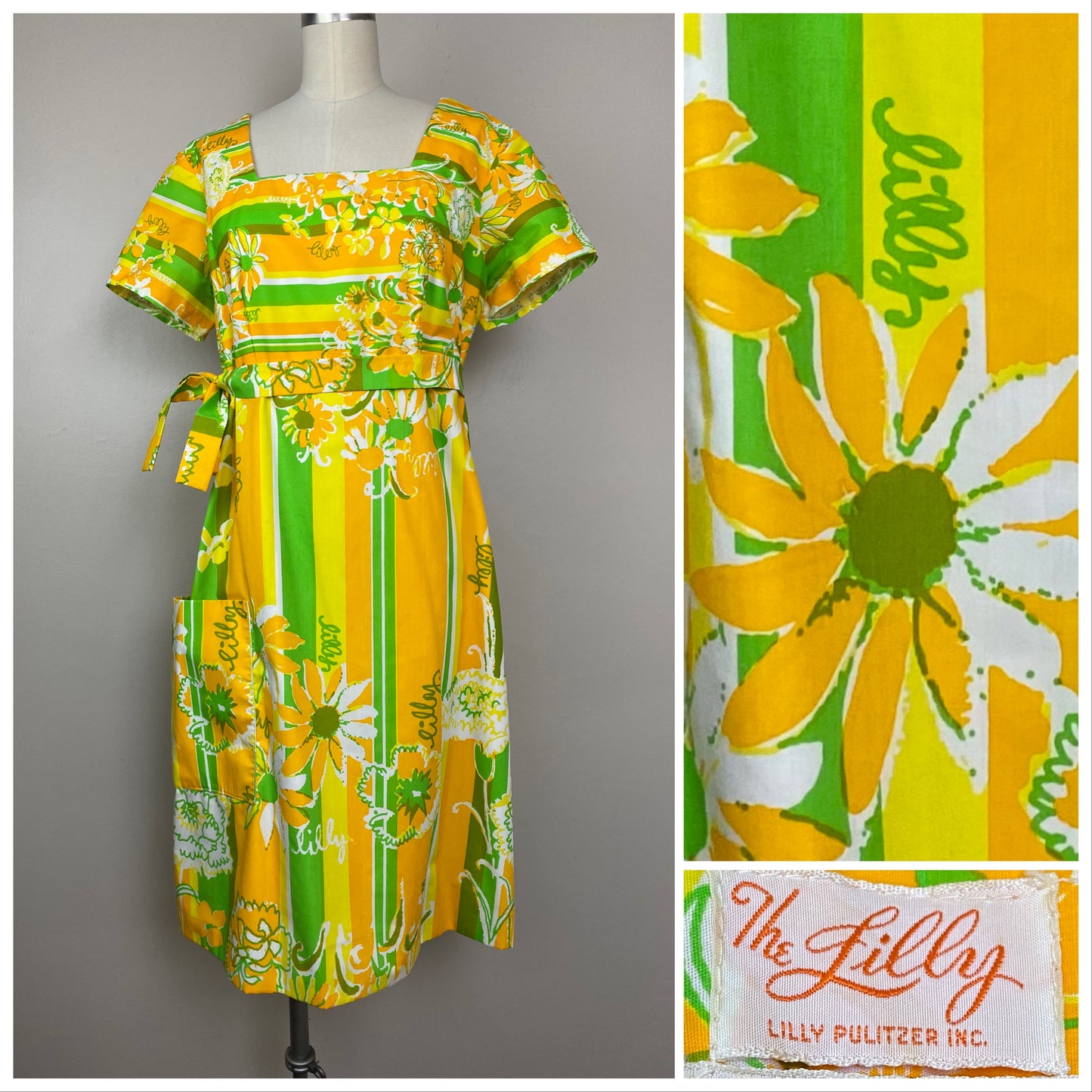 1960s Lilly Pulitzer Dress, The Lilly, Size Medium