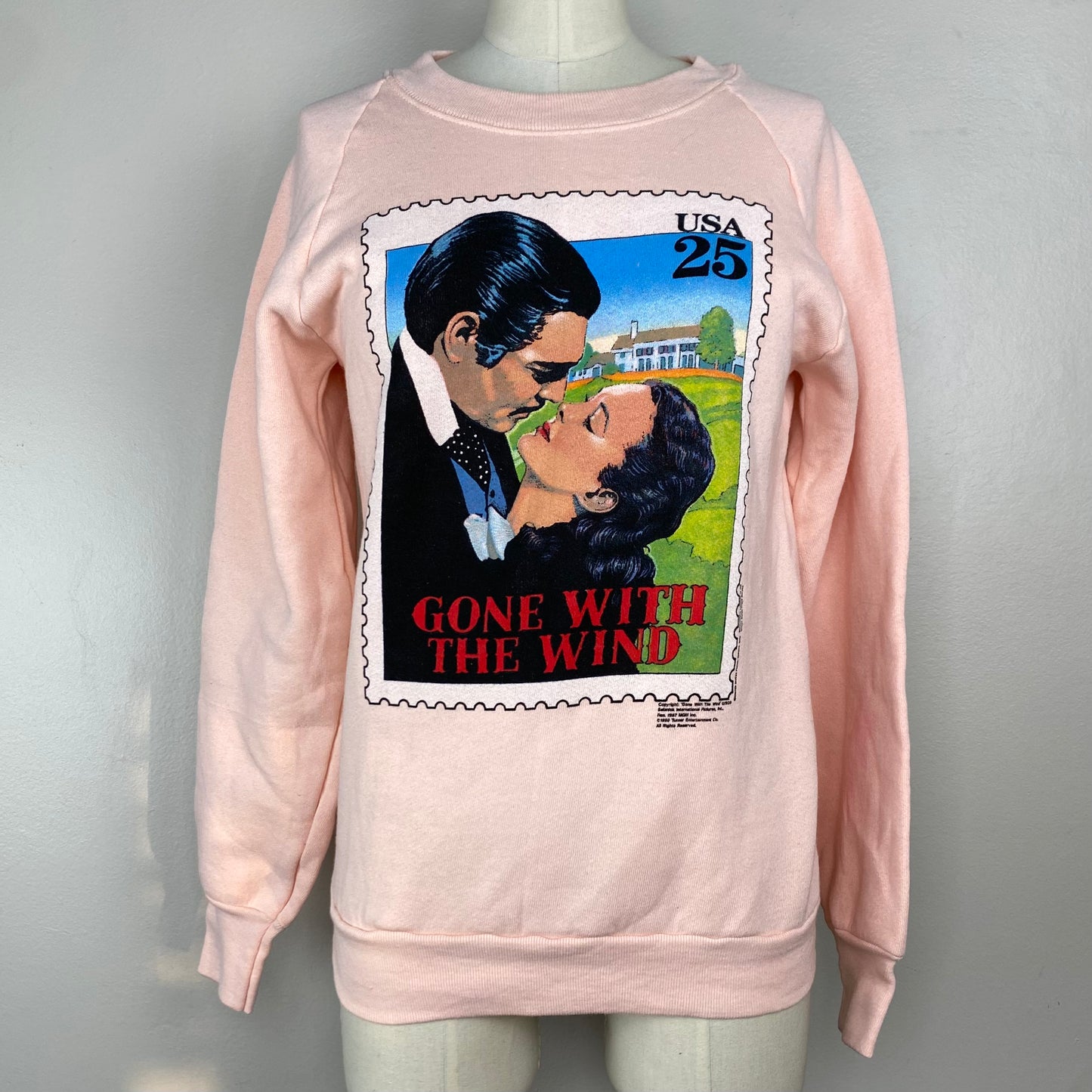 1990s Gone With The Wind Postage Stamp Sweatshirt, Size Small