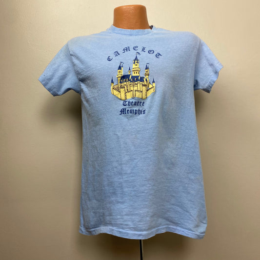 1970s Theatre Memphis Camelot T-Shirt, Hanes Size S/M