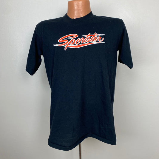 1970s Harley Davidson Sportster T-Shirt, Robison HD, Daytona Beach Florida, Velva Sheen Size Medim