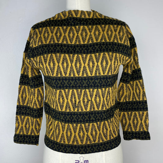 1950s/60s Boat Neck Sweater, Carnival Knitwear, Size XS/S, Wool Stripes