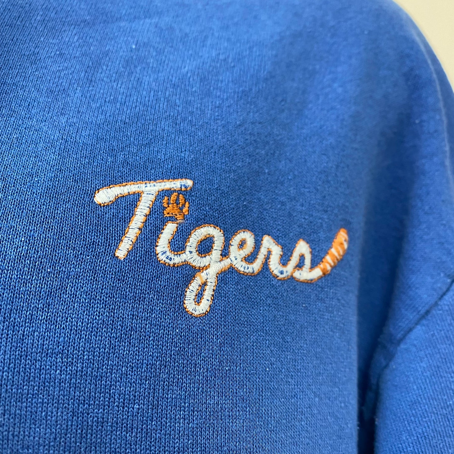 1980s Memphis Tigers Hooded Sweatshirt, Jerzees Size Large