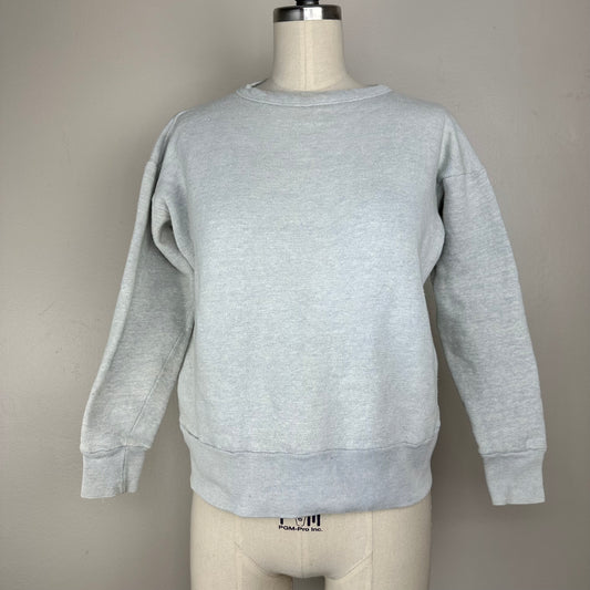 1950s/60s Heathered Grey Blank Sweatshirt, Vee Kay, Size Small