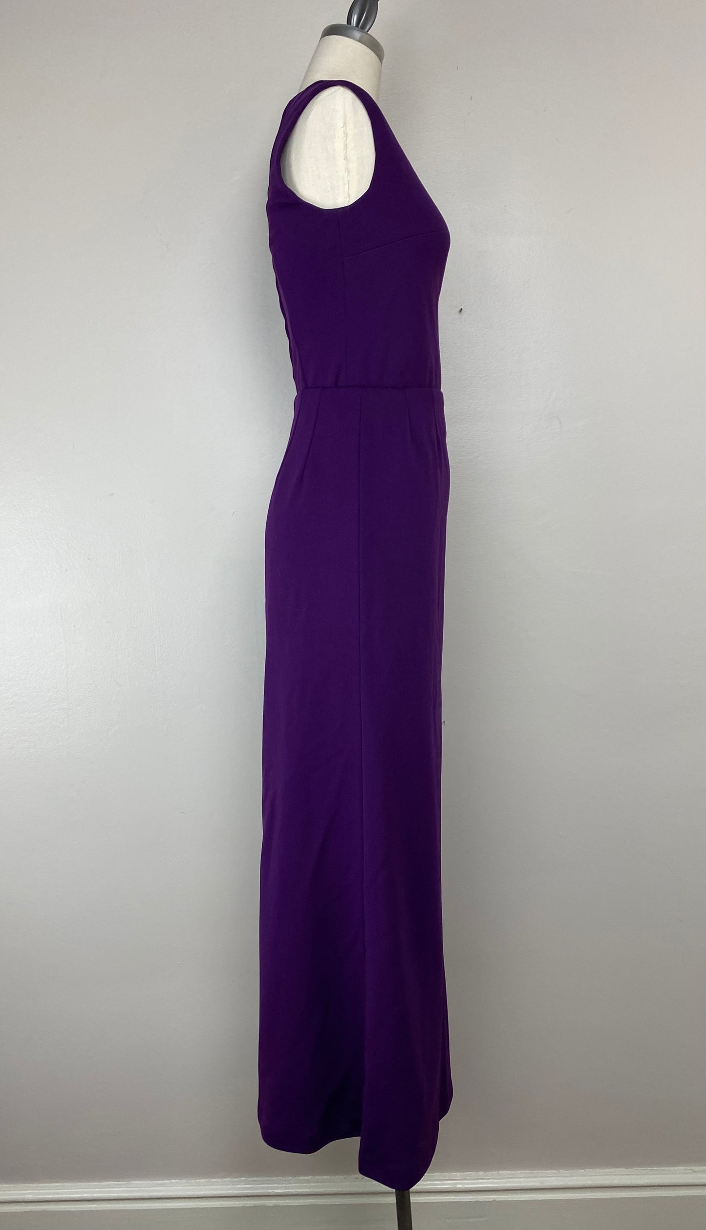 1970s Purple Romper and Maxi Skirt Set, Size XS, Convertible Outfit