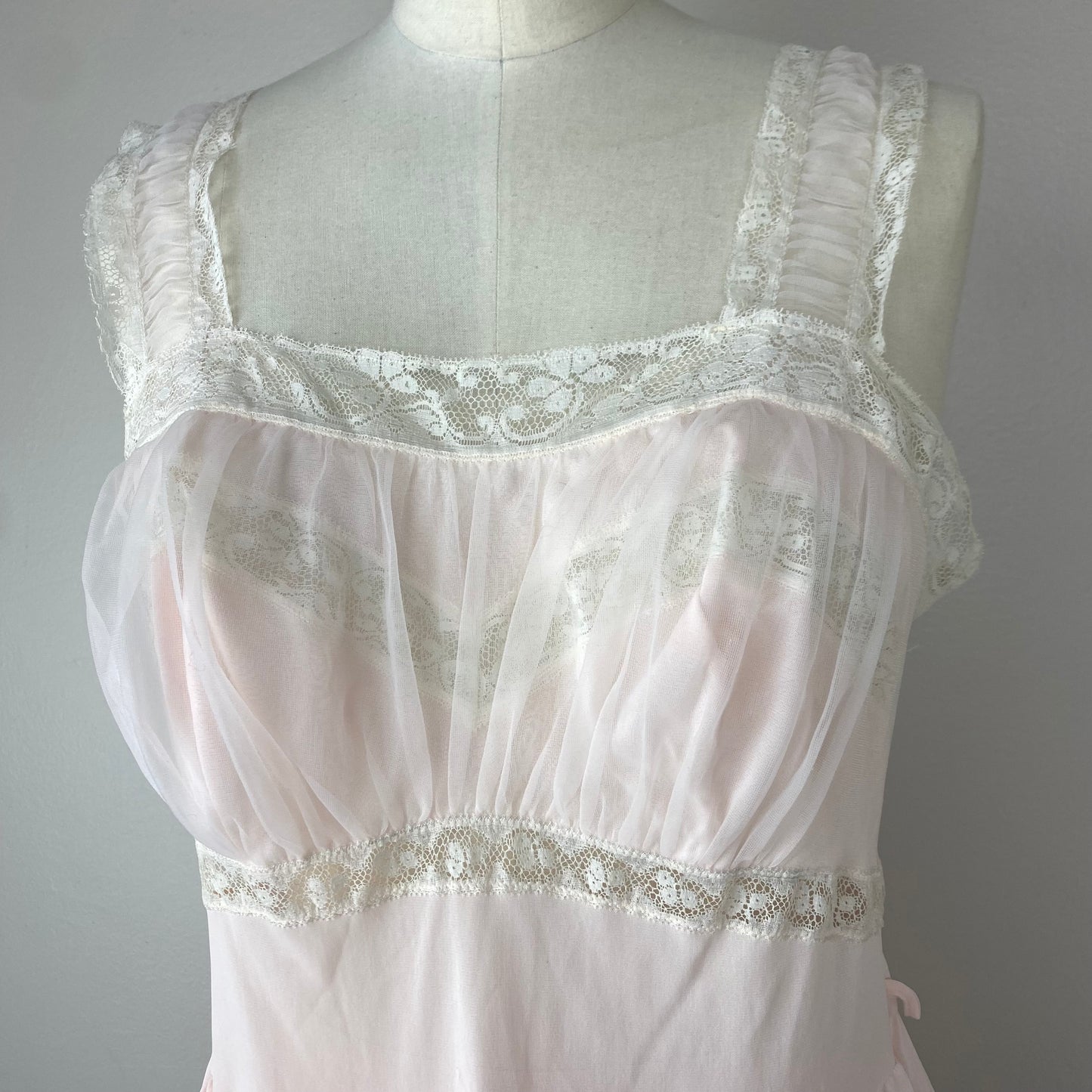 1950s Babydoll Pajama Set, Artemis Size Small, Sleeveless Top and Shorts, Pastel Pink