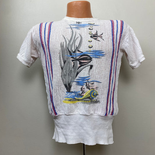 1940s/50s Fish Sweater, Hi-Pointe Sportswear, Size Medium