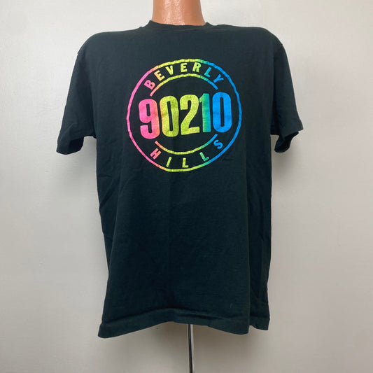 1990s Beverly Hills 90210 T-Shirt, Size L/XL, Rainbow Print