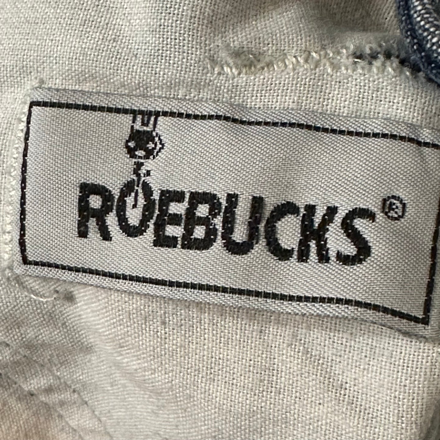 1980s Roebucks Denim Overalls, Size Medium, Distressed