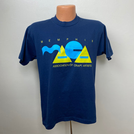 1980s Memphis Association of Craft Artists T-Shirt, Screen Stars Size M, Tennessee Craft, Distressed