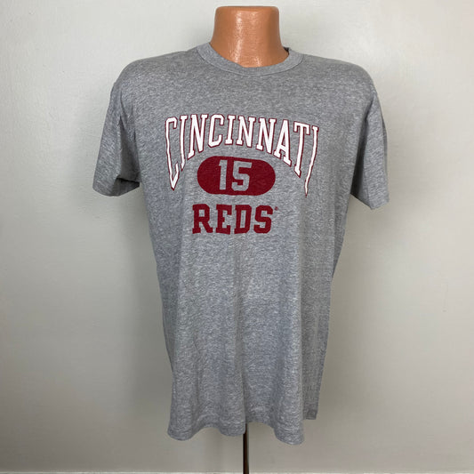 1980s Cincinnati Reds T-Shirt, 15, Barry Larkin, Champion Size L/XL