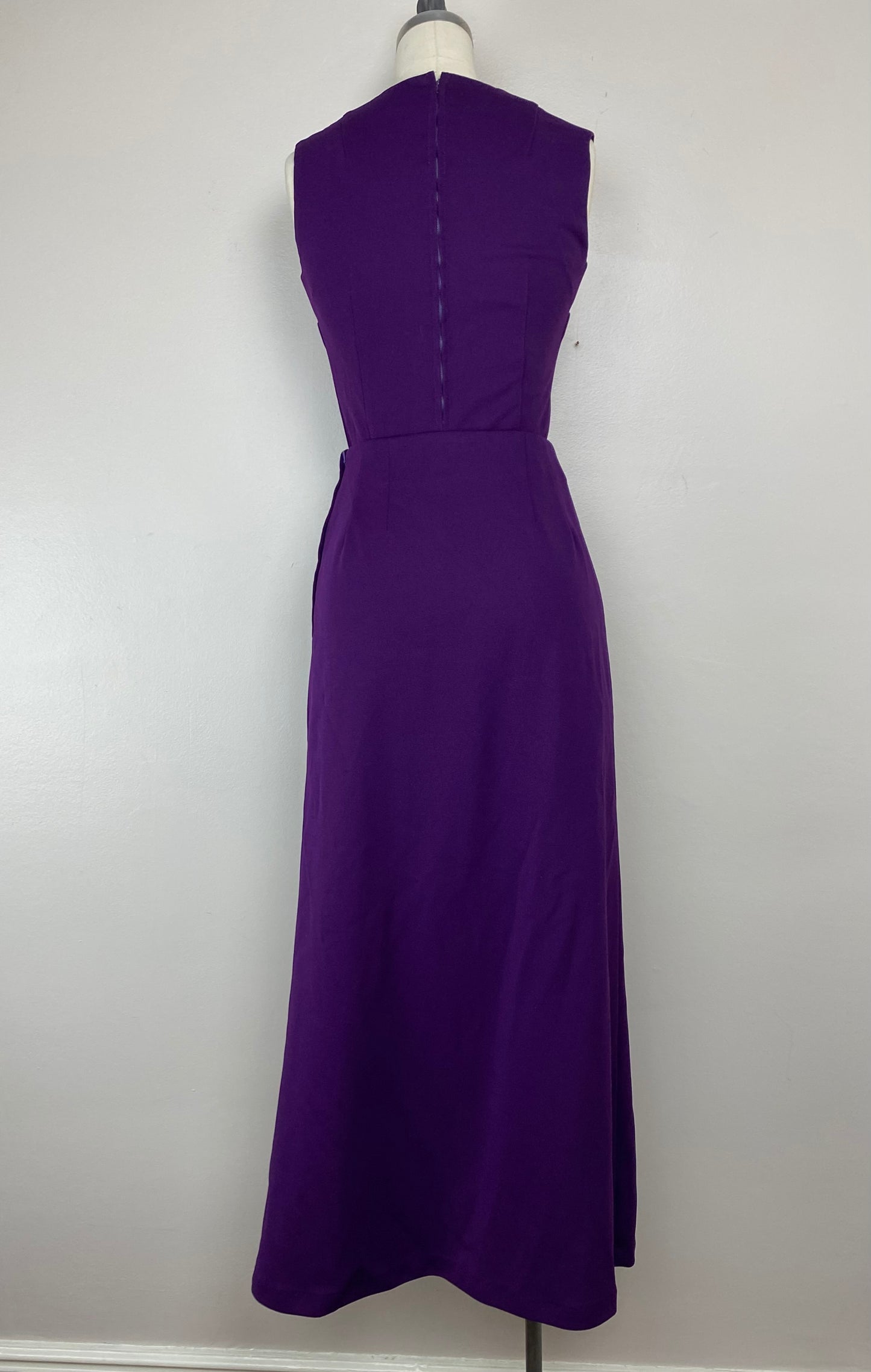 1970s Purple Romper and Maxi Skirt Set, Size XS, Convertible Outfit