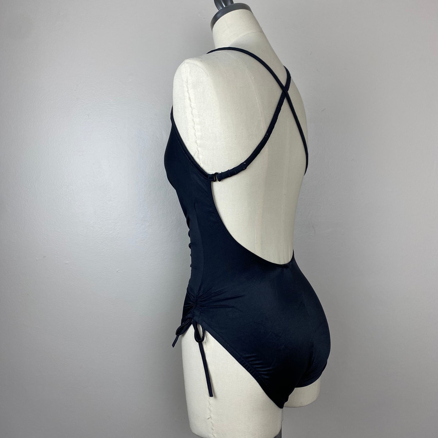 1970s Black One Piece Swimsuit, Rose Marie Reid Swimwear, Size XS/S