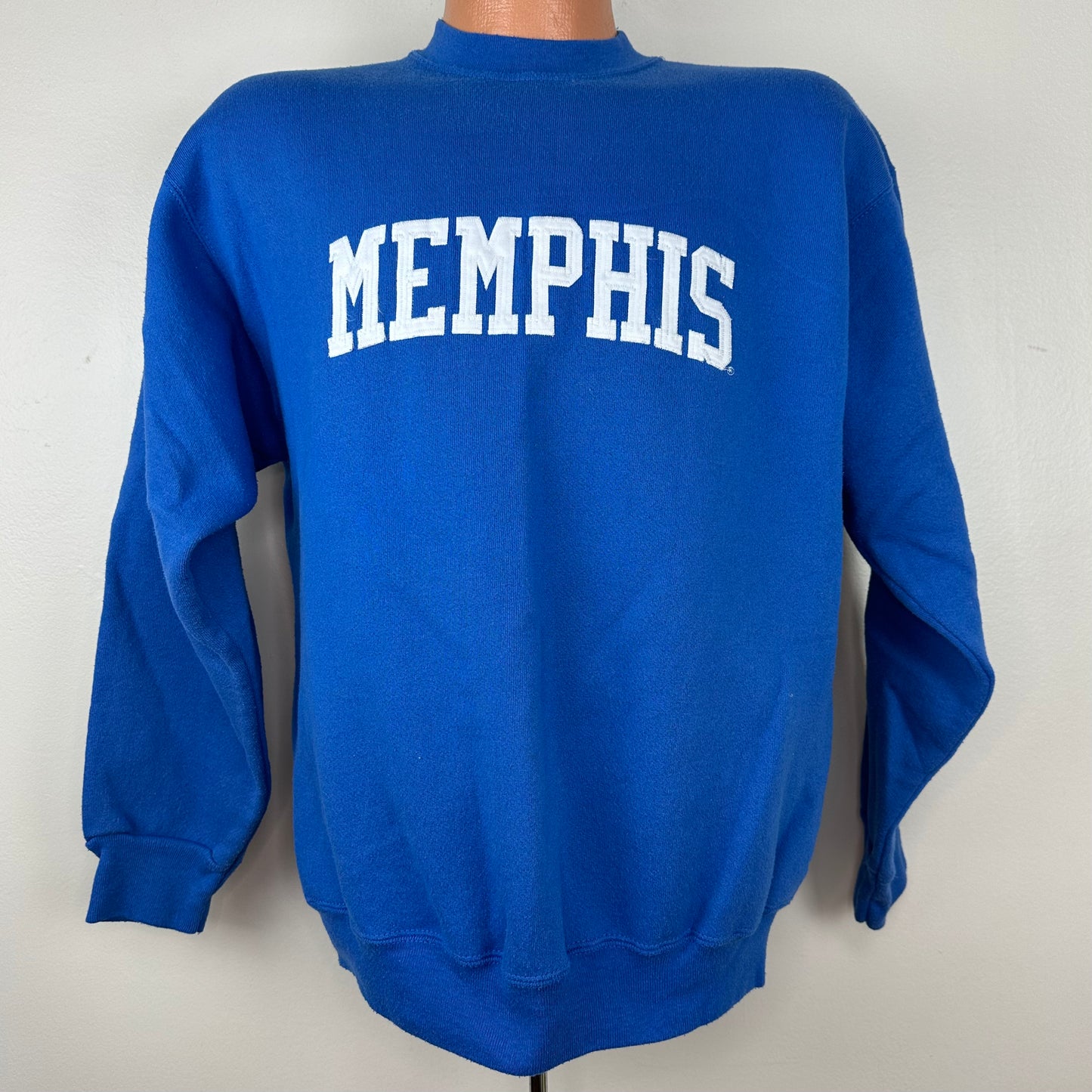 1990s Memphis State Sweatshirt, Spell Out Appliqué, Tultex Size Large