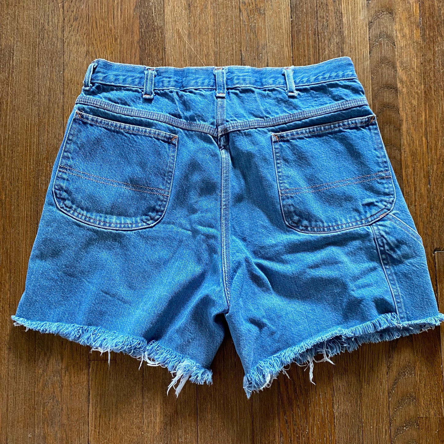 1970s Montgomery Ward Cutoff Jean Shorts, 32" waist