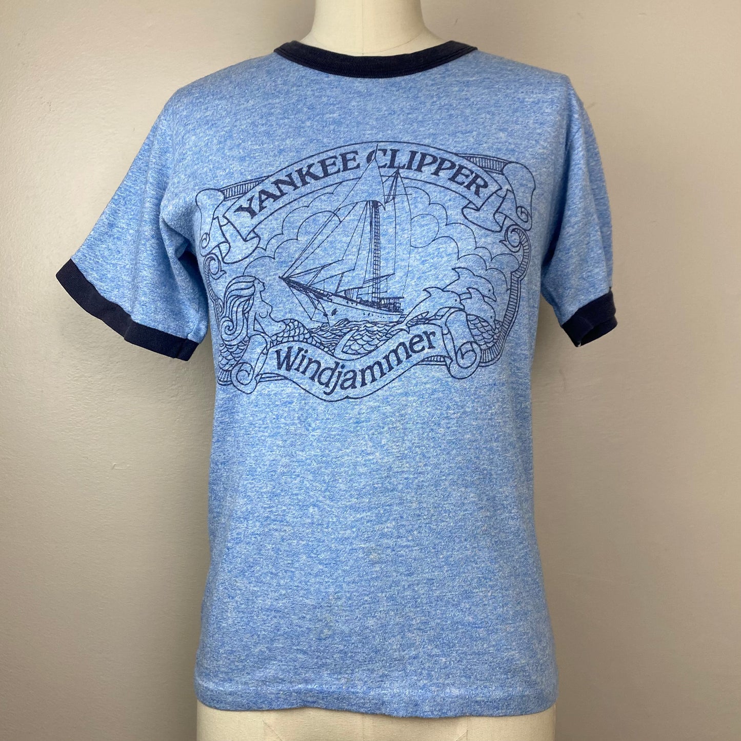 1970s Yankee Clipper Windjammer Ringer T-Shirt, Size XS