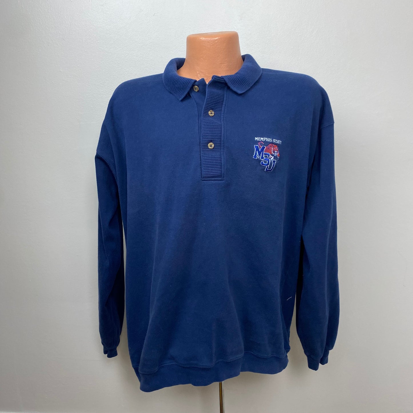 1990s Memphis State Sweatshirt, MSU Tigers, Stanley Blacker Size XL