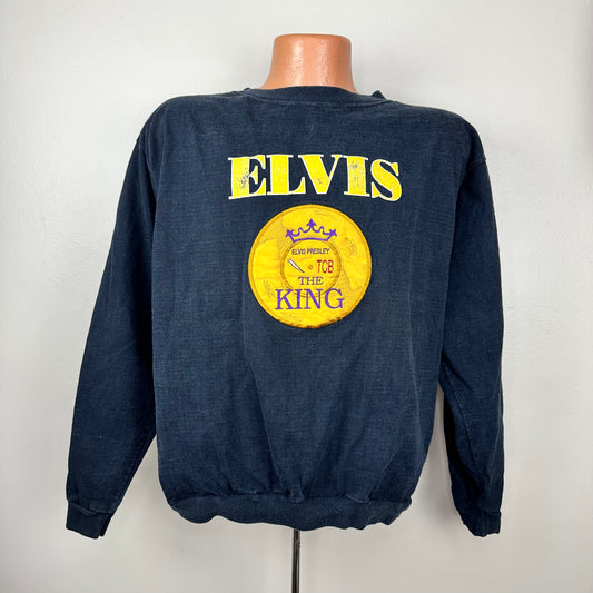 1990s Elvis Presley Sweatshirt, Size XL, The King, TCB