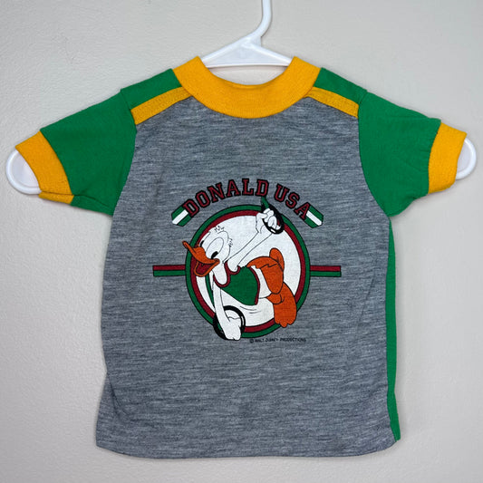 1980s Donald Duck T-Shirt, Kids Size 2T, Donald USA