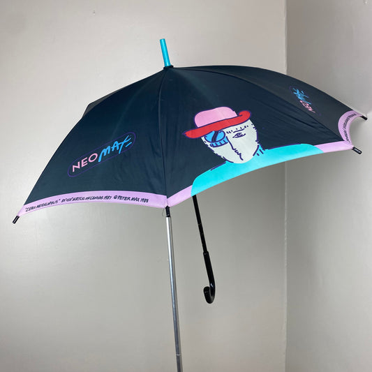 1980s Peter Max Umbrella, Neo Max "Zero Megalopolis" ©1988