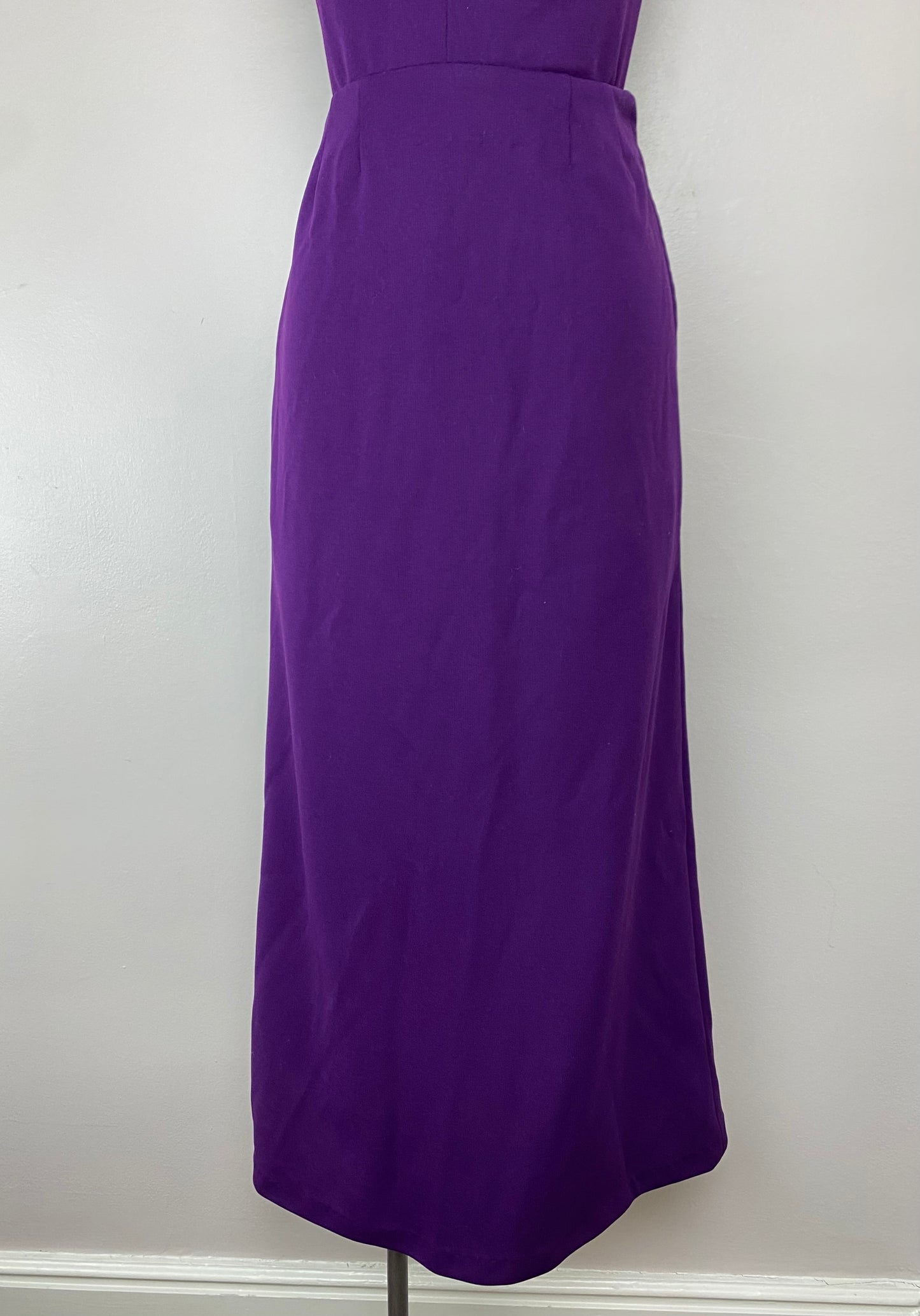 1970s Purple Romper and Maxi Skirt Set, Size XS, Convertible Outfit