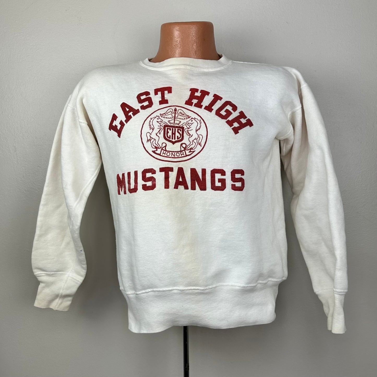 1950s East High Mustangs Sweatshirt, Champion Size Medium