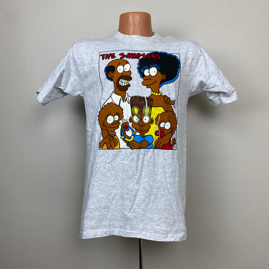 1990s The Sampsons T-Shirt, Simpsons Parody Bootleg, Size Medium