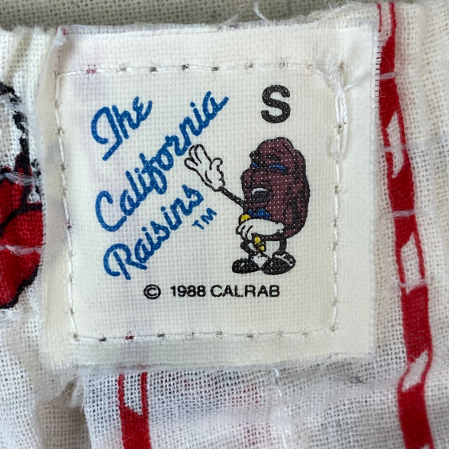 1980s California Raisins Christmas Boxer Shorts, Size Small, Jingle Bells