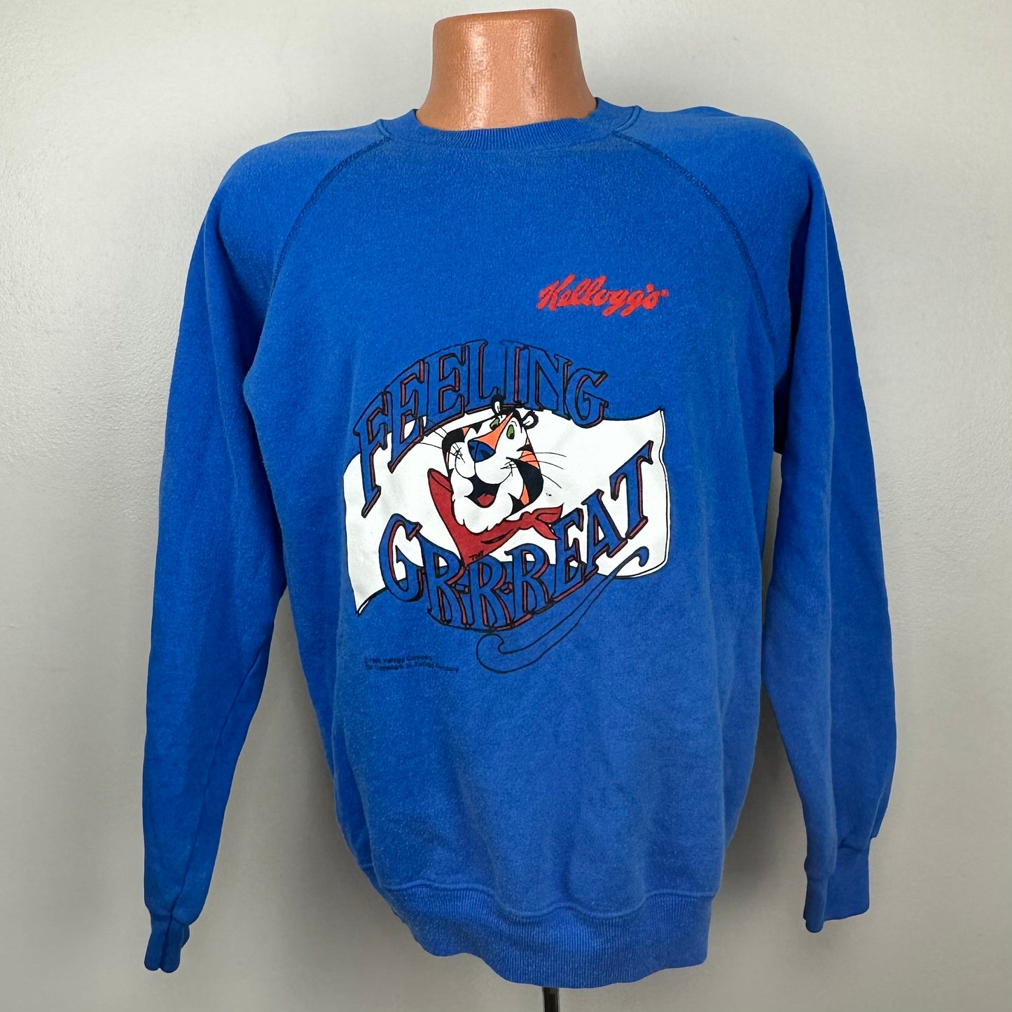 1980s Kellogg’s Sweatshirt, Hanes Size Large, Tony the Tiger Feeling Grrreat