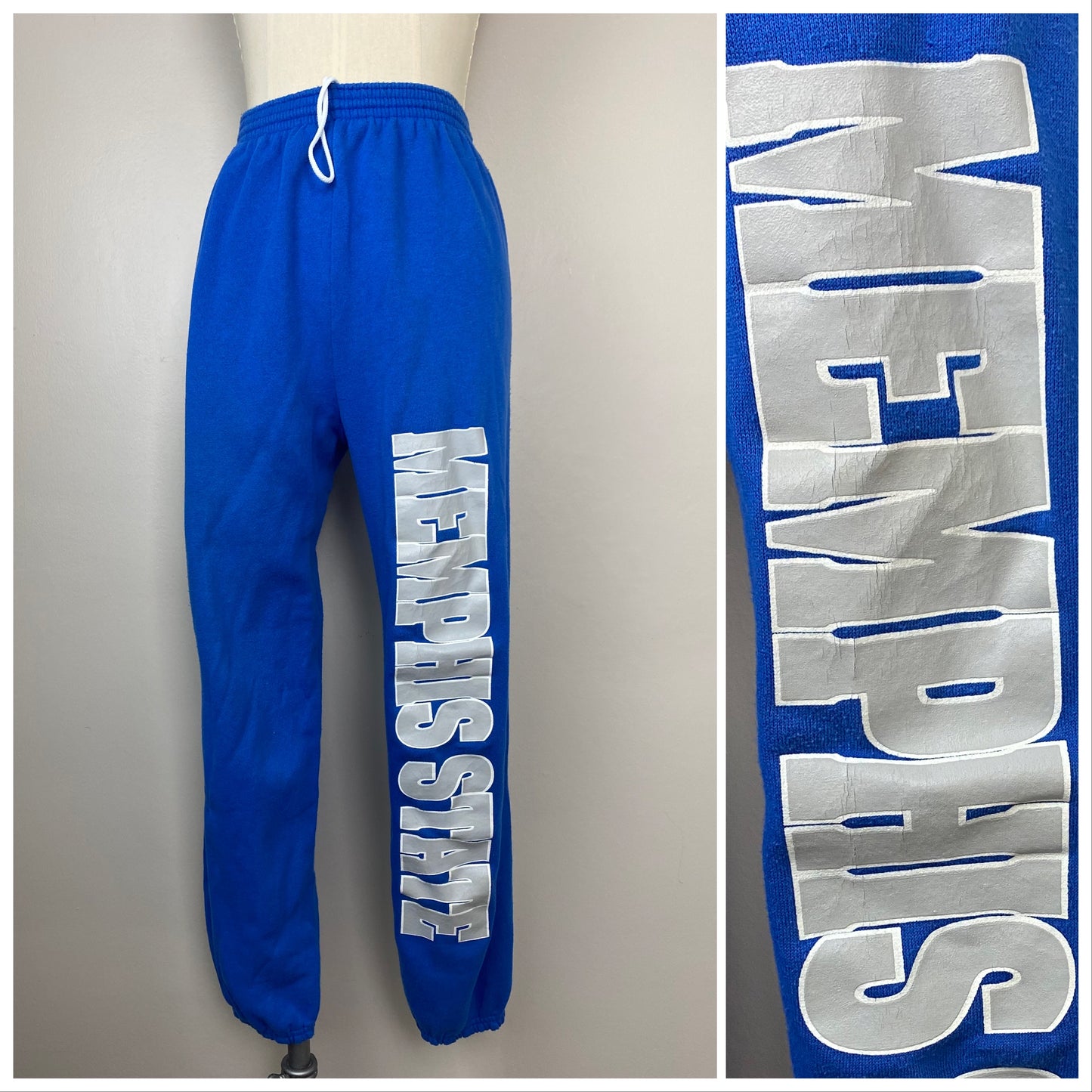 1990s Memphis State Sweatpants, Velva Sheen Size Medium