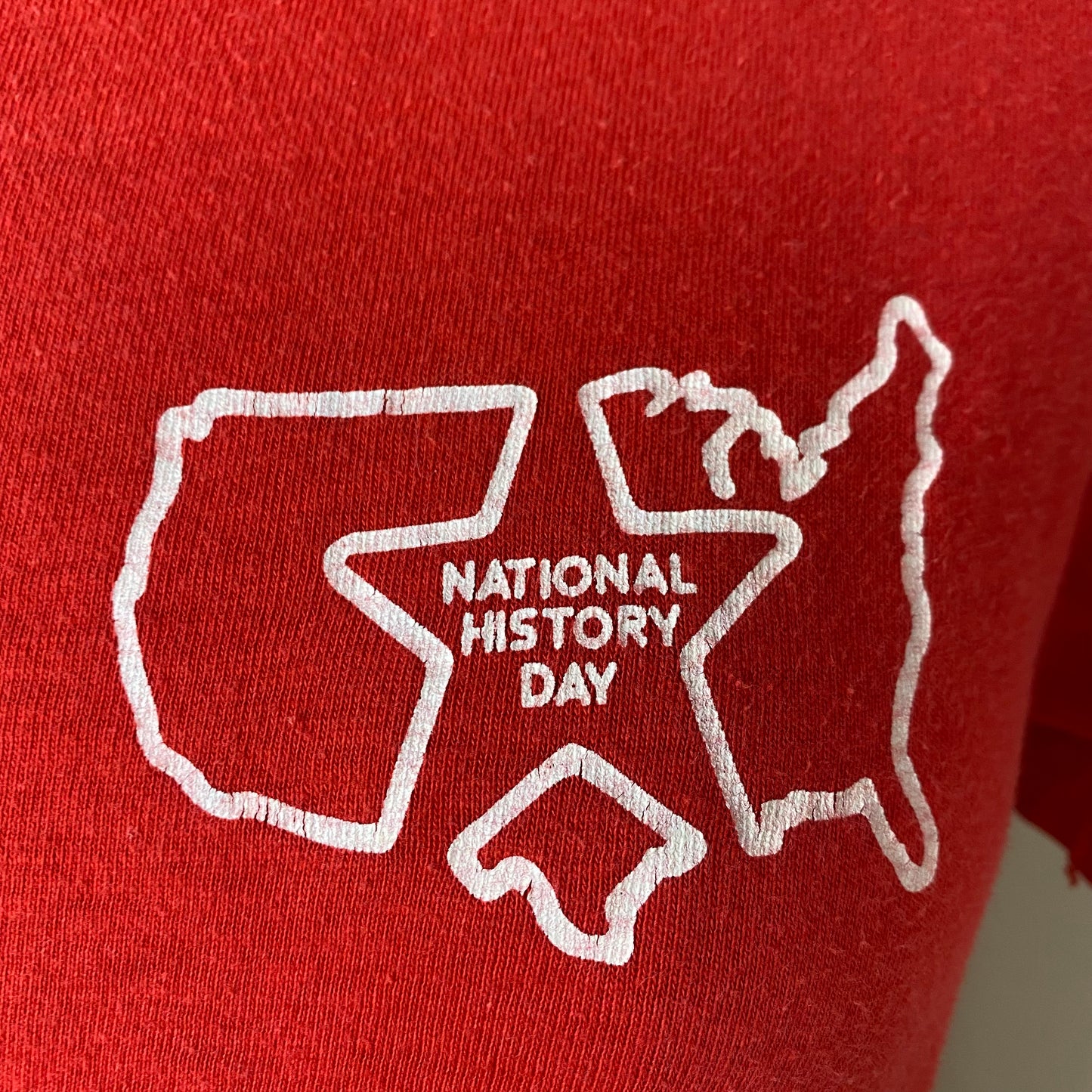 1970s National History Day T-Shirt, Hanes Size XS, USA