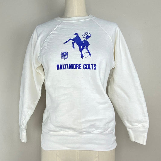 1960s/70s Baltimore Colts Sweatshirt, Stedman Size Youth XL/Adult Small, NFL Football Team