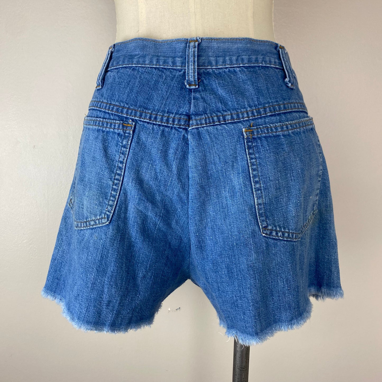 1970s Elk Blue Jean Cut Offs, Denim, Size Large, 34" Waist