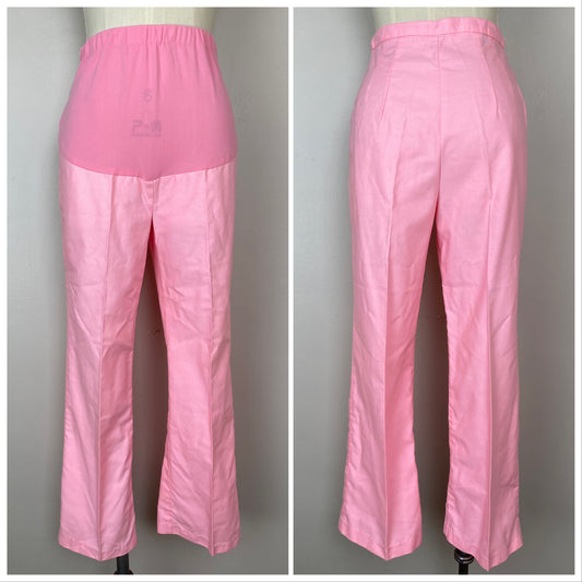 1960s Pink Maternity Pants, Stockton, Size Small
