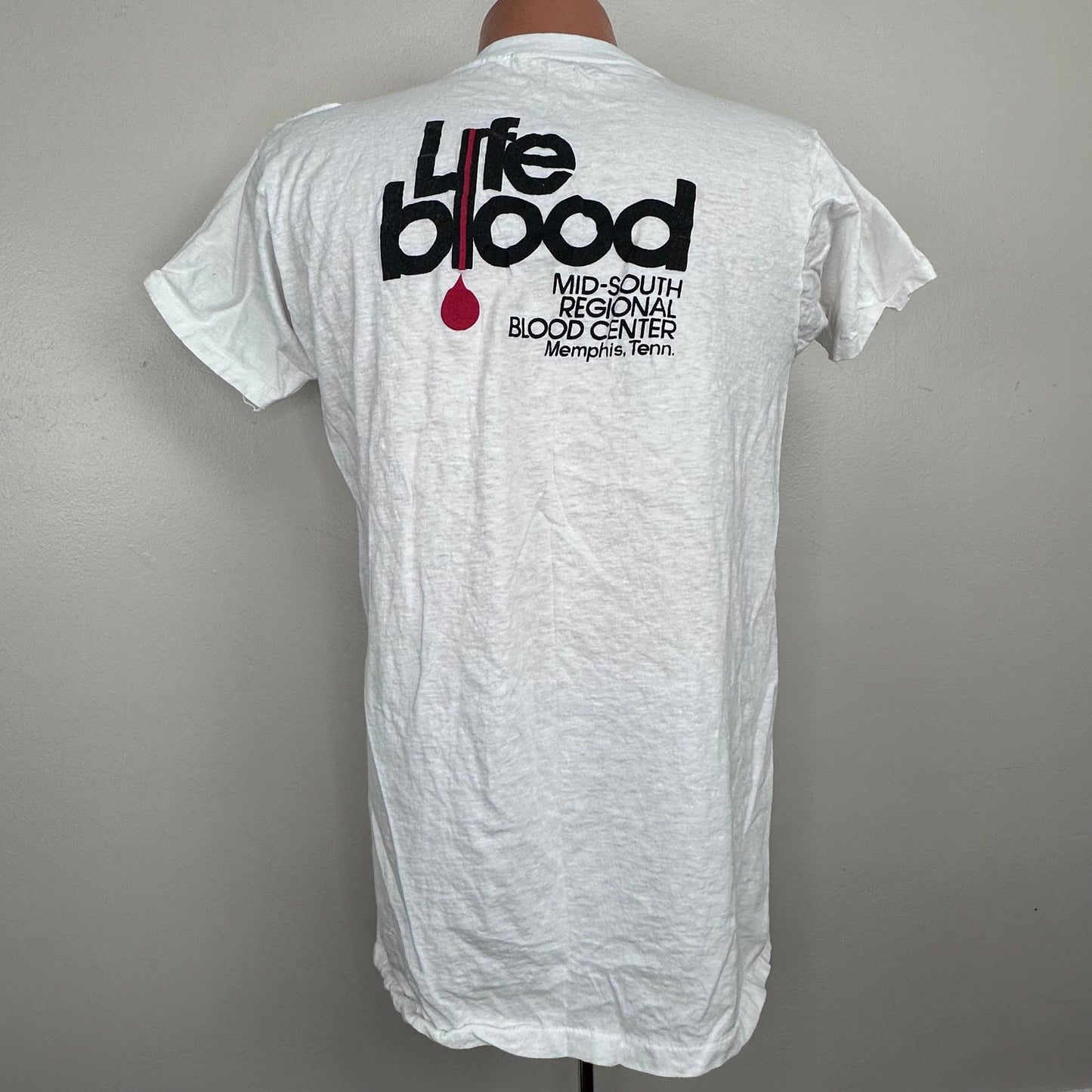 1970s I’m Not Chicken I Gave Life Blood T-Shirt, Size Medium