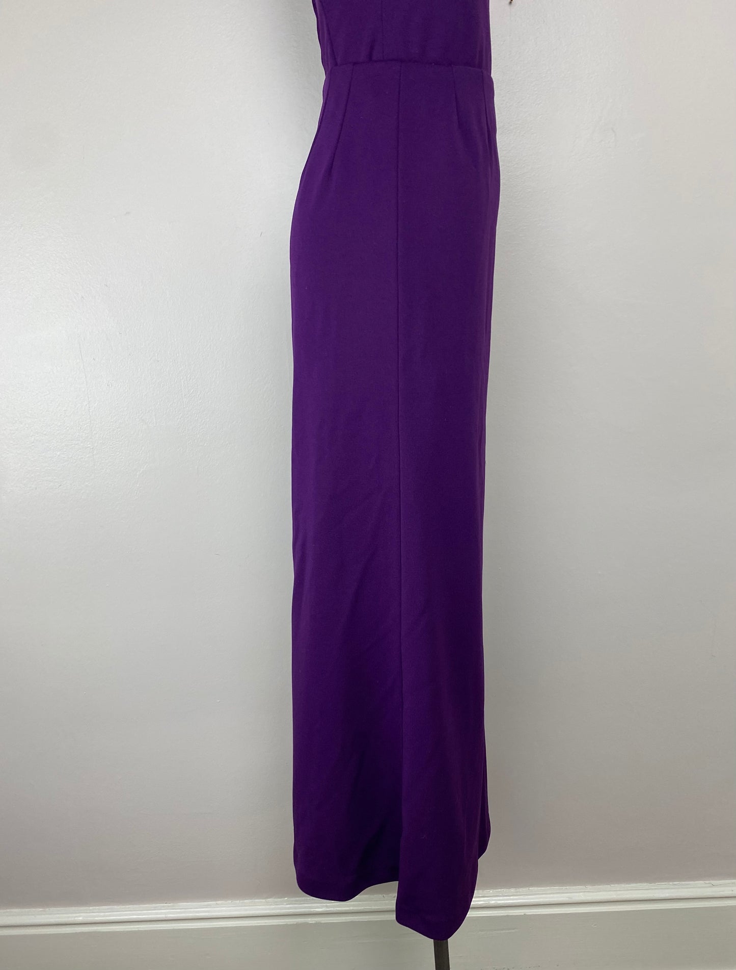 1970s Purple Romper and Maxi Skirt Set, Size XS, Convertible Outfit