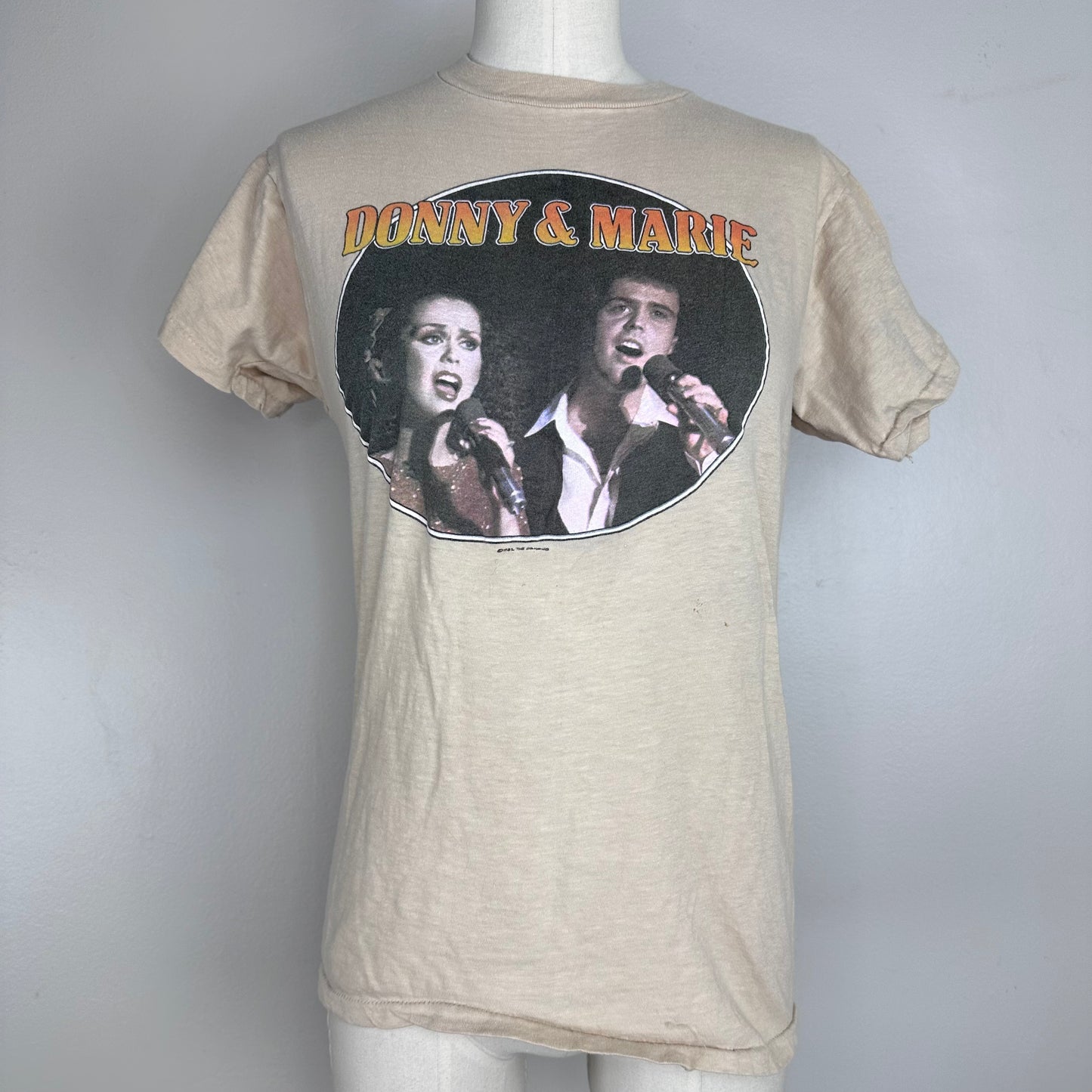 1980s Donnie and Marie The Osmonds Live in Concert T-Shirt, Size XS