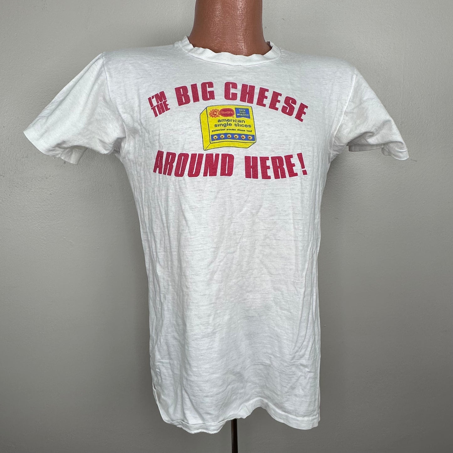 1970s I’m the Big Cheese Around Here Borden Promo T-Shirt, Size Medium